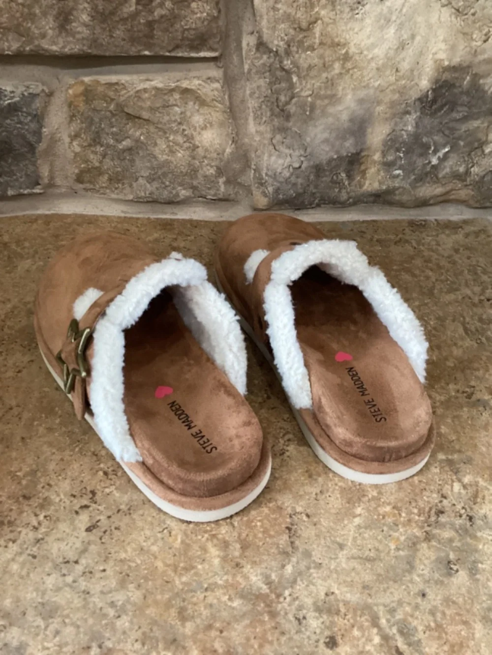 Steve Madden J Shilo‎ Girls Size 3 Cognac Shoes Slippers Kids